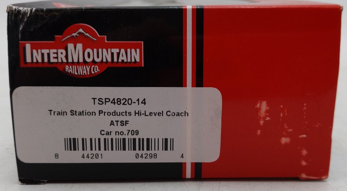 InterMountain TSP4820-14 HO Scale ATSF Hi-Level Coach car #709 EX/Box