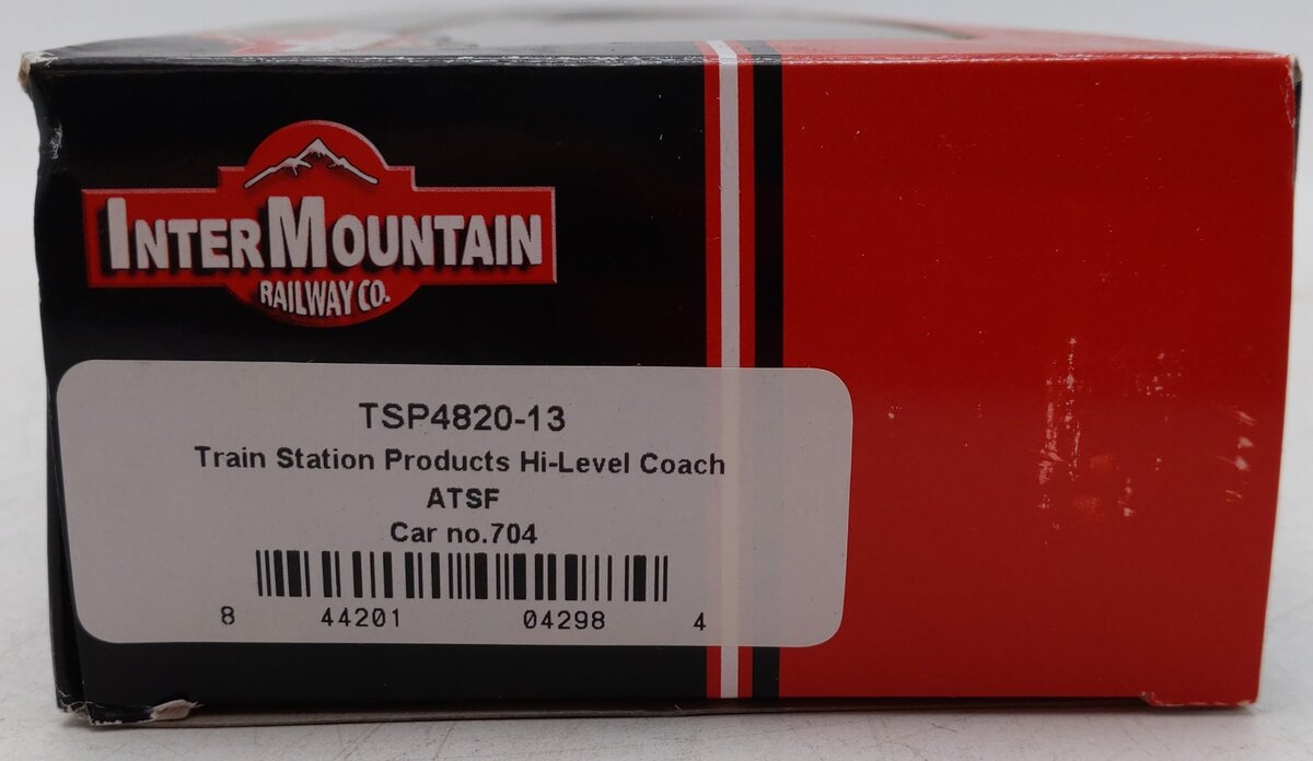 InterMountain TSP4820-13 HO Scale ATSF Hi-Level Coach Car #704 EX/Box