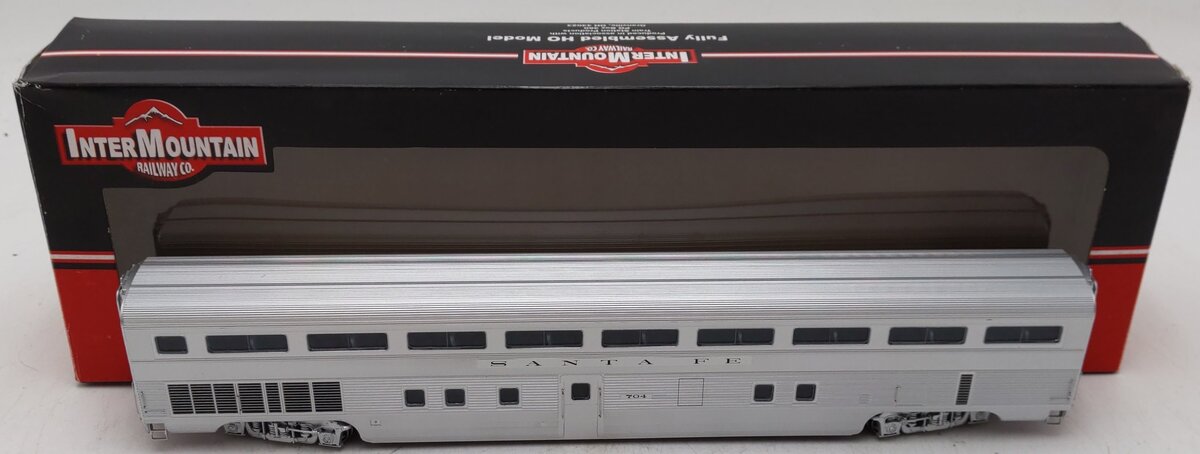 InterMountain TSP4820-13 HO Scale ATSF Hi-Level Coach Car #704 EX/Box