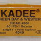 Kadee 4049 HO Scale Green Bay & Western 40' PS-1 Boxcar #806 EX/Box