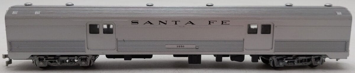 Model Power 8861 HO Scale Atchison Topeka Santa Fe Budd Baggage Car #3550 EX/Box