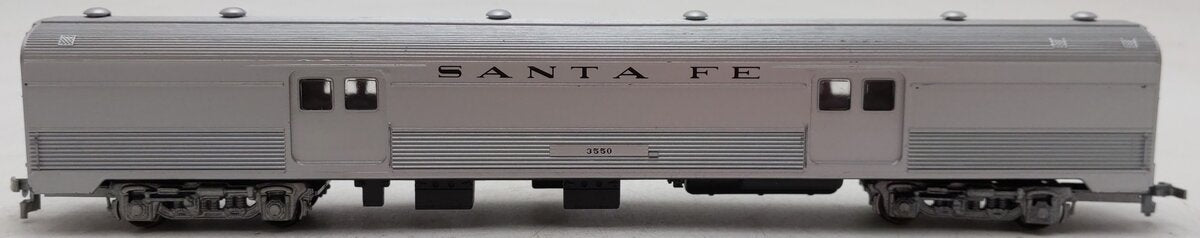 Model Power 8861 HO Scale Atchison Topeka Santa Fe Budd Baggage Car #3550 EX/Box