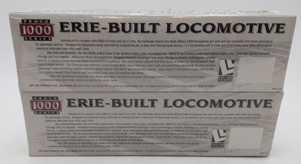Proto 1000 23887 HO Scale ATSF Erie-Built AB Diesel Set NIB
