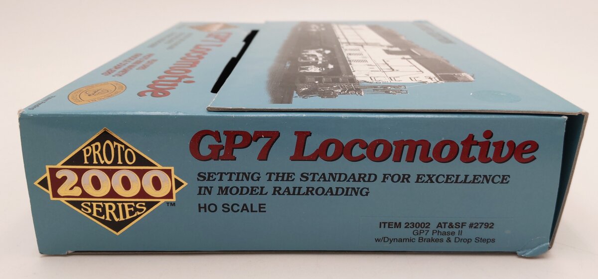 Proto 2000 23002 Life Like HO AT&SF GP7 Phase II Diesel Locomotive #2792 NIB