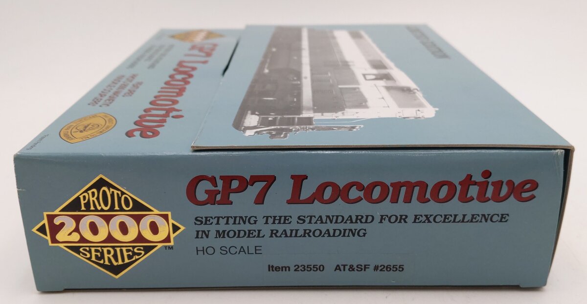 Proto 2000 23550 HO Scale ATSF EMD GP-7 Diesel Locomotive #2655 LN/Box