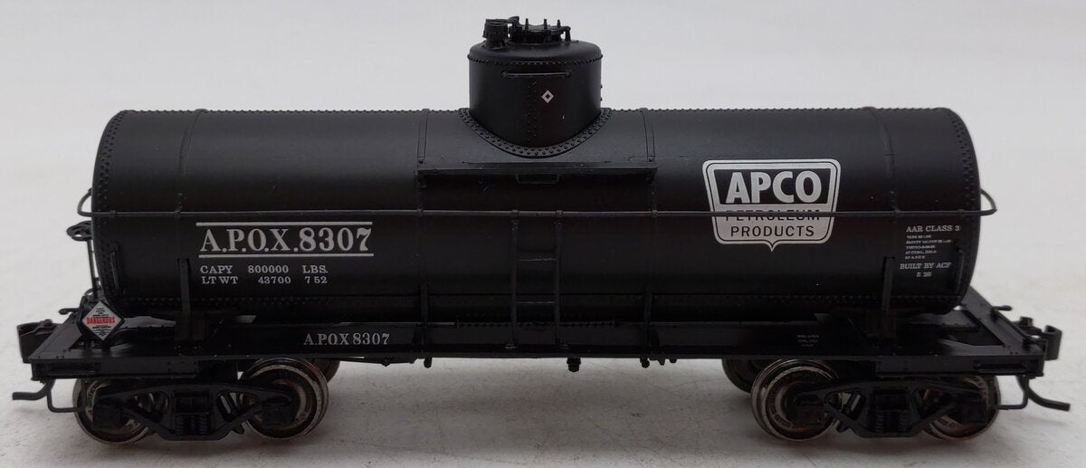 Proto 2000 8307 HO APCO 8000 Gallon Type 21 Riveted Side Tank Car #8307 EX/Box