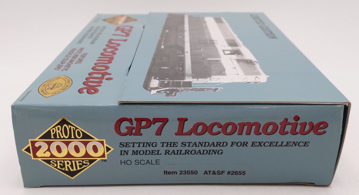 Proto 2000 23550 HO Scale ATSF EMD GP-7 Diesel Locomotive #2655 LN/Box
