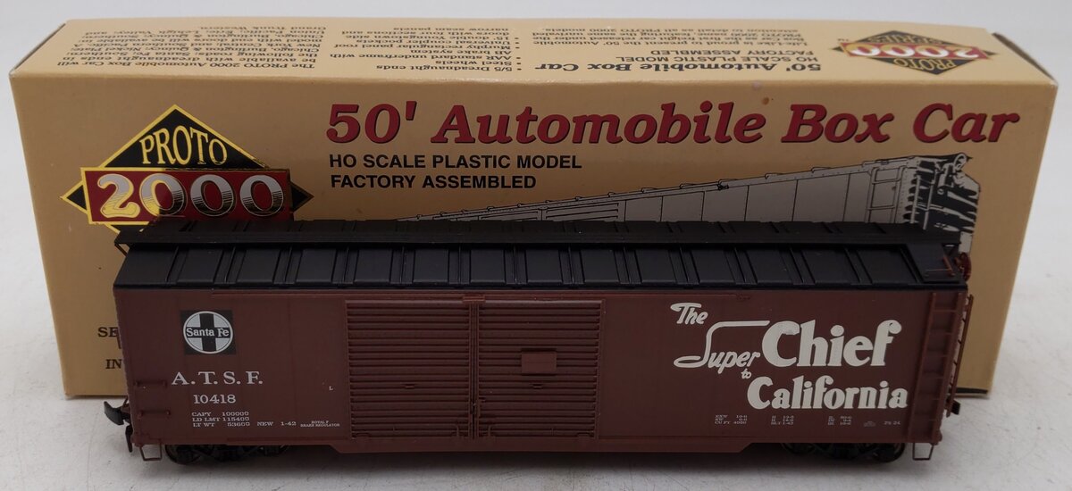 Proto 2000 10418 HO Scale ATSF Boxcar #10418 EX/Box