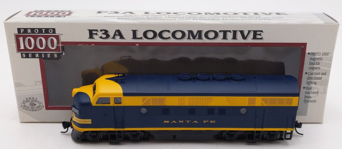 Proto 1000 8158 HO Scale AT&SF F3A Diesel Locomotive #201C EX/Box