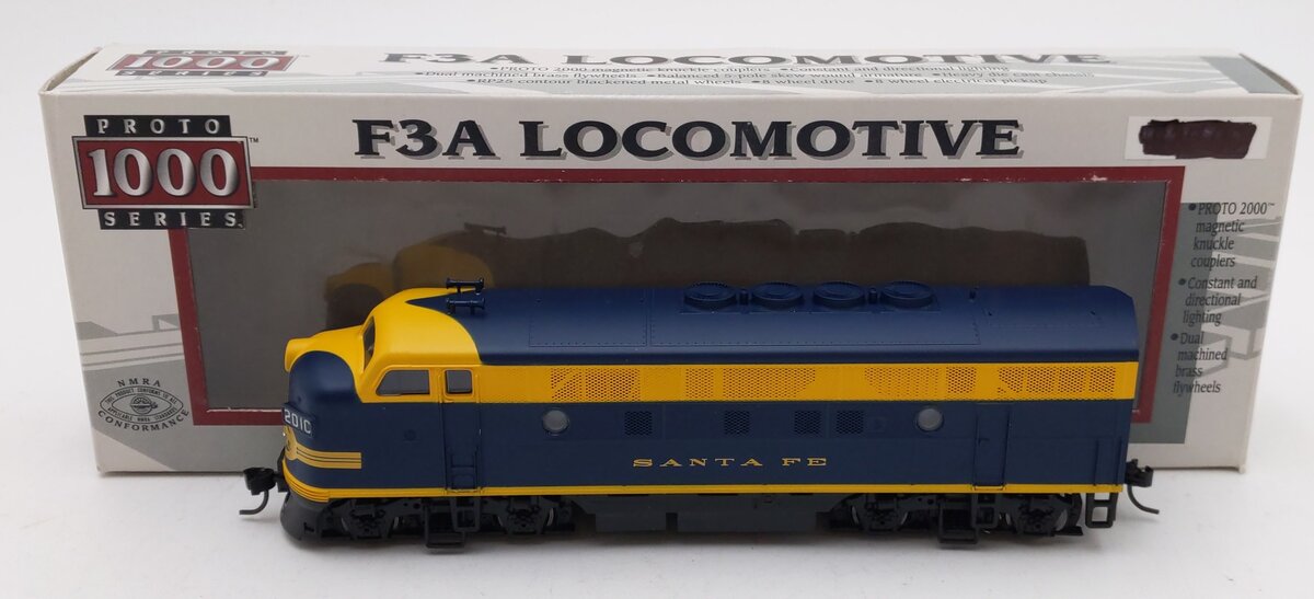 Proto 1000 8158 HO Scale AT&SF F3A Diesel Locomotive #201C EX/Box
