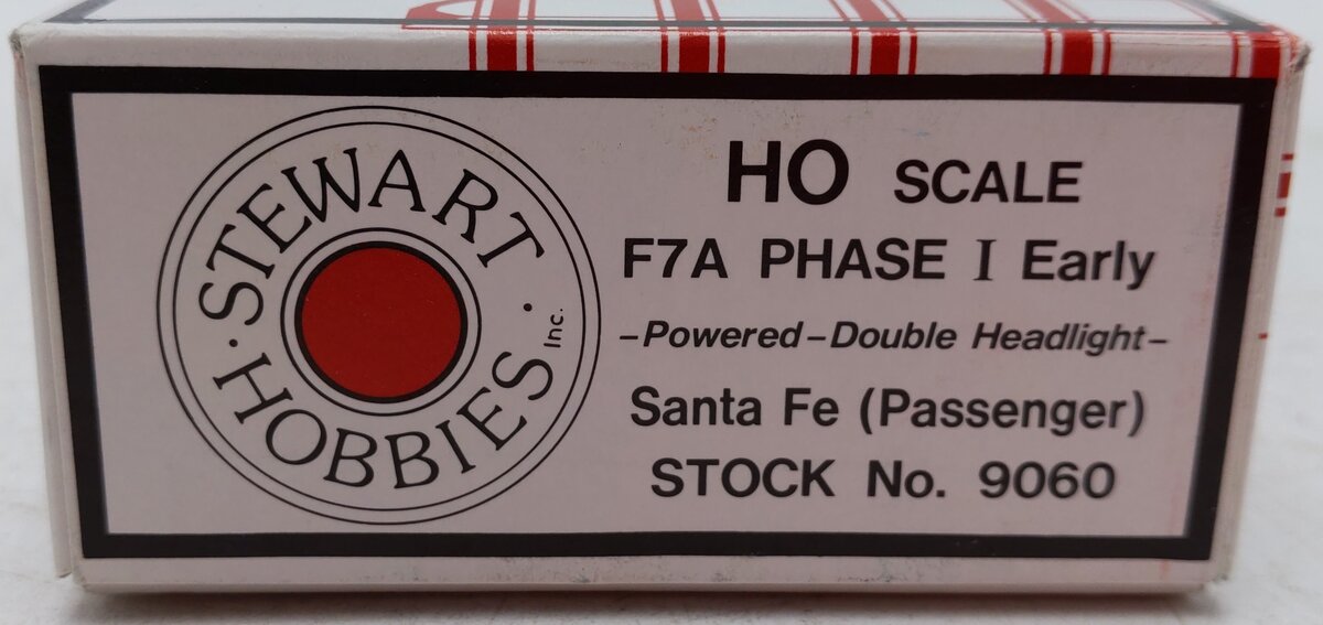 Stewart 9060 HO Santa Fe F-7A Diesel Locomotive- Phase I Early EX/Box