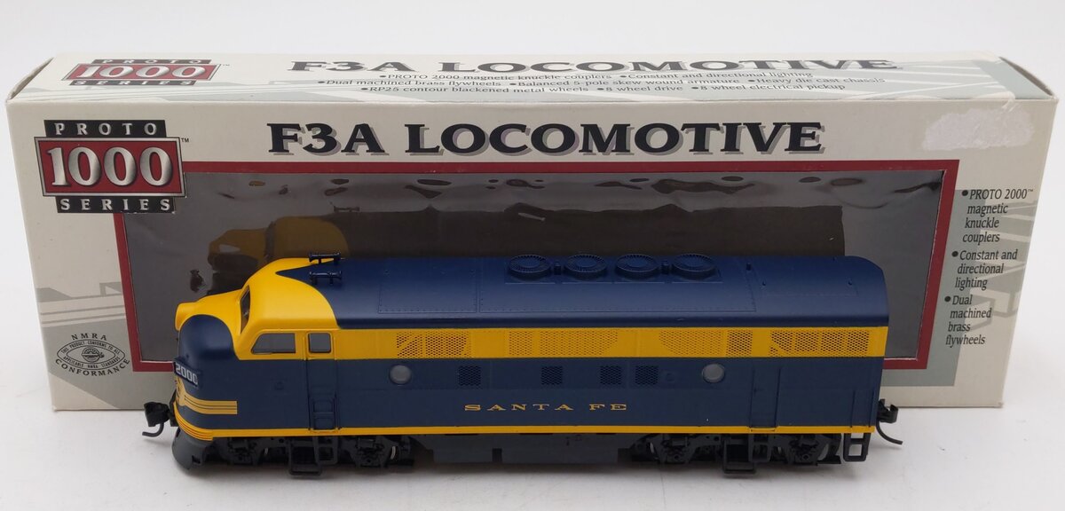Proto 1000 8157 HO Scale AT&SF F3A Powered Diesel Locomotive #200C EX/Box