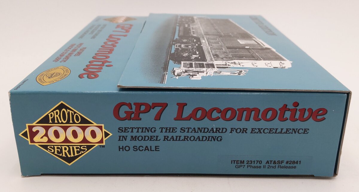 Proto 2000 23170 HO AT&SF EMD GP7 Phase II Diesel Locomotive #2841 LN/Box