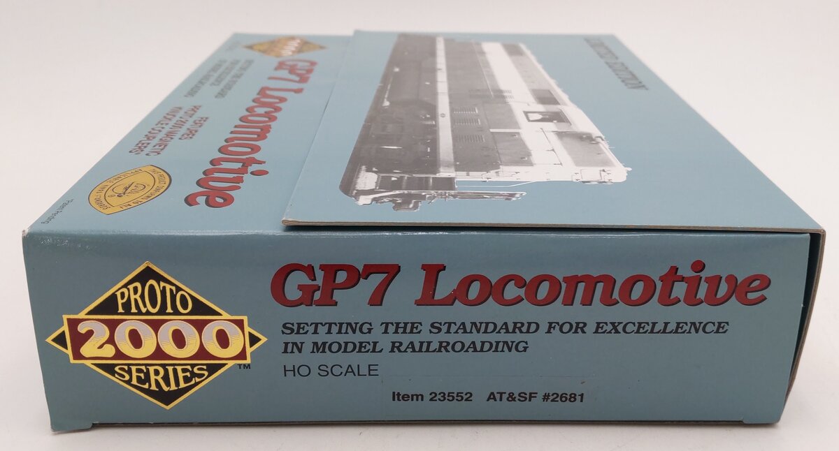 Proto 2000 23552 HO Scale ATSF GP-7 Diesel Locomotive #2681 LN/Box