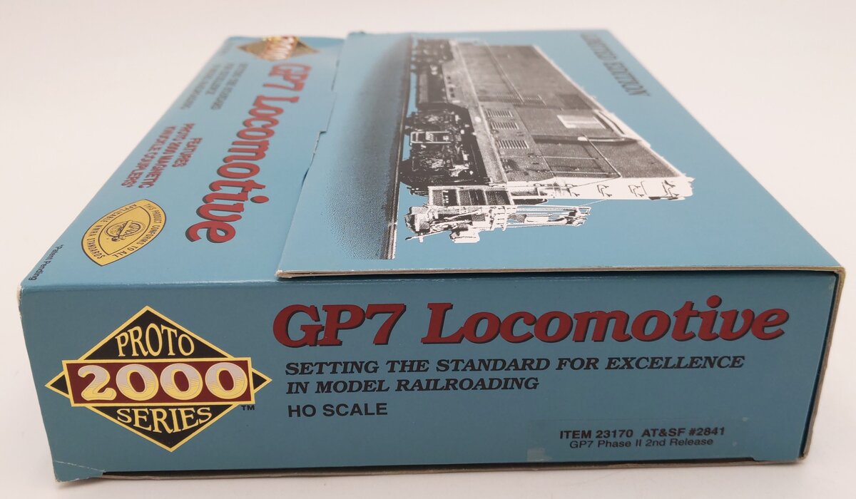 Proto 2000 23170 HO AT&SF EMD GP7 Phase II Diesel Locomotive #2841 LN/Box