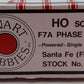 Stewart 9020 HO Santa Fe F7A Phase I Early Powered Diesel Locomotive EX/Box
