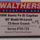 Walthers 932-9770 HO Santa Fe 1956 El Capitan 85' Budd Hi-Level 72-Seat Coach LN/Box