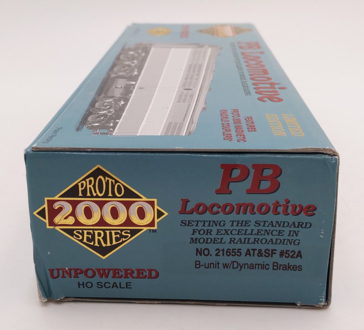 Proto 2000 21655 HO Scale AT&SF Diesel B-Unit W/Dynamic Brakes #52A EX/Box
