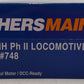 Walthers 910-10480 HO Santa Fe EMD GP9 PhII Diesel Locomotive Standard DC #748 LN/Box