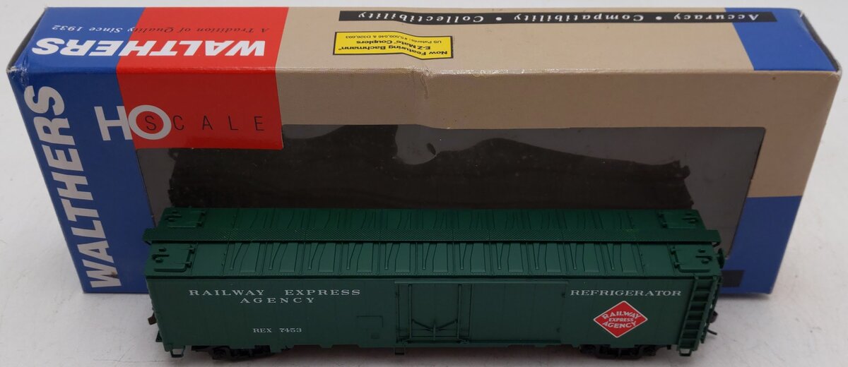 Walthers 932-6241 HO Scale Railway Express Agency 50' Express Reefer #7453 EX/Box