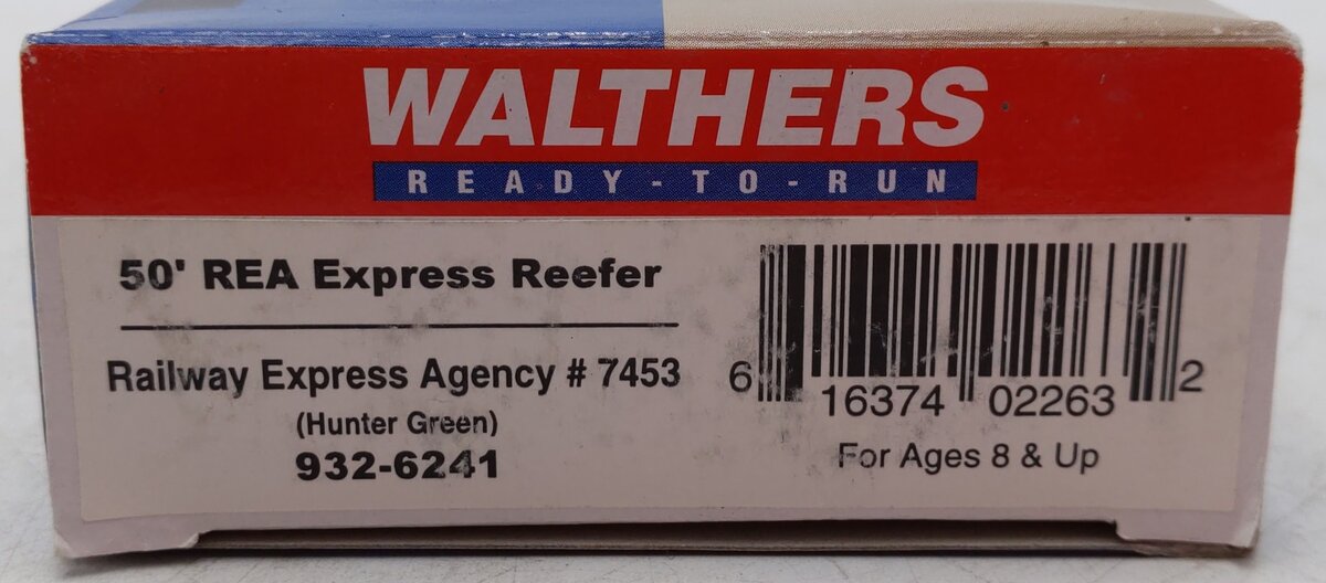 Walthers 932-6241 HO Scale Railway Express Agency 50' Express Reefer #7453 EX/Box