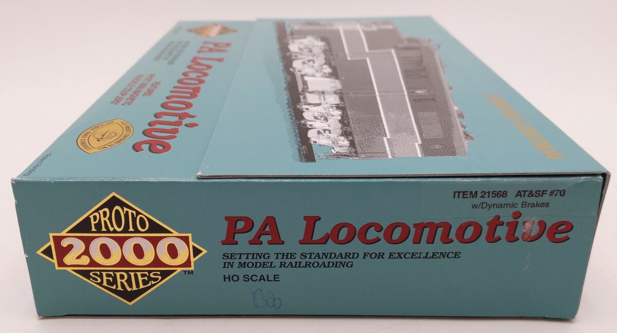 Proto 2000 21568 HO AT&SF PA Diesel Locomotive w/ Dynamic Brakes EX/Box