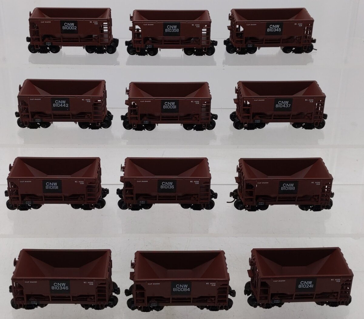 Walthers 932-4453 HO C & NW Ore Cars 12-Pack EX/Box
