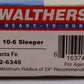 Walthers 932-6345 HO Scale Santa Fe 85' Budd 10-6 Sleeper EX/Box