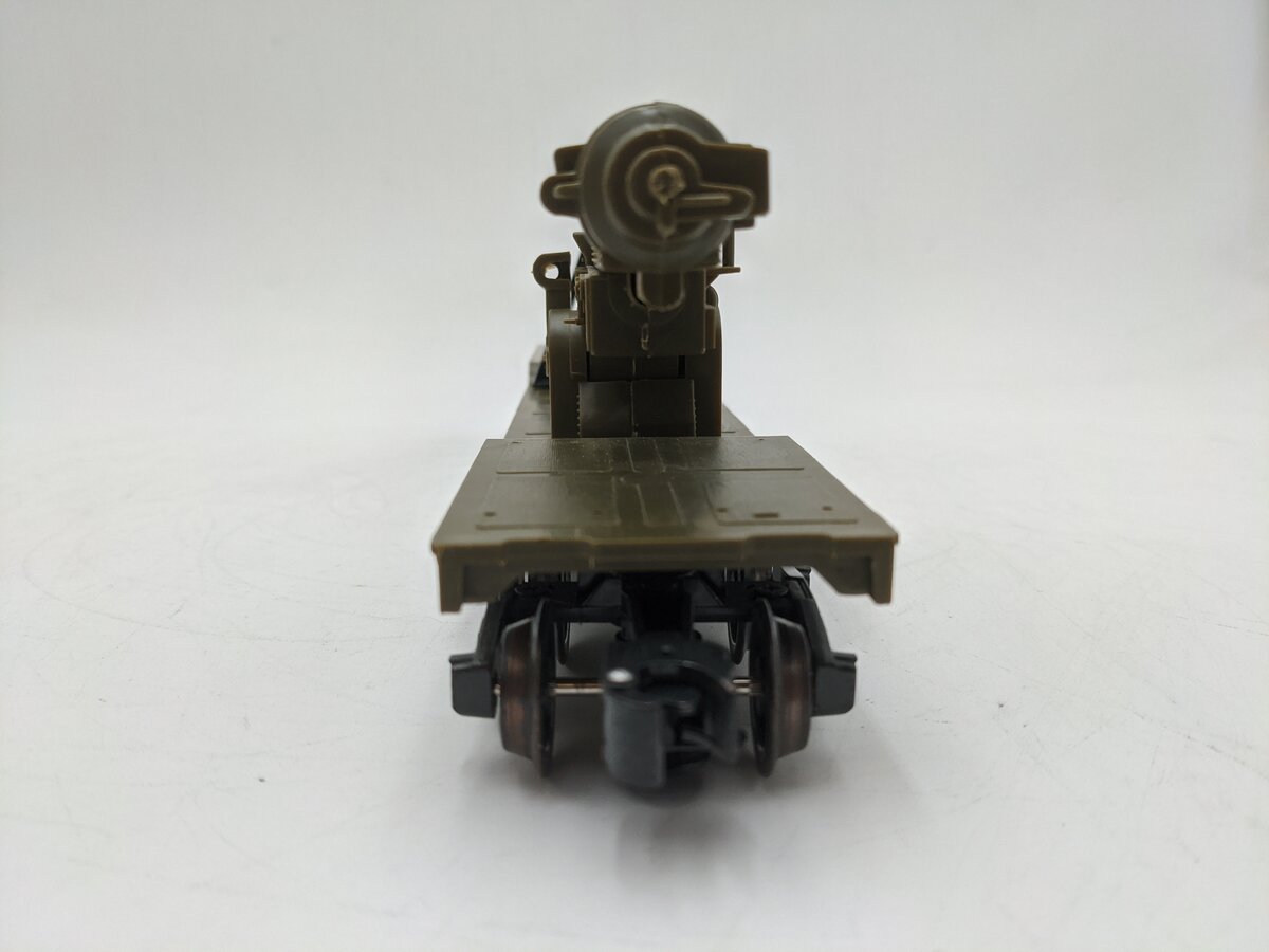 K-Line K662-8011 O Gauge DODX Depressed Center Flatcar w/Cannon EX/Box