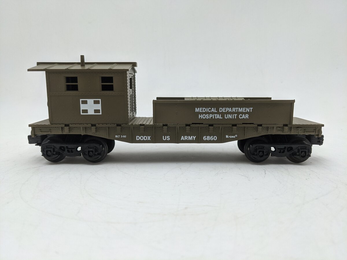 K-Line K6860 O Gauge Army Medical Department Work Caboose EX/Box
