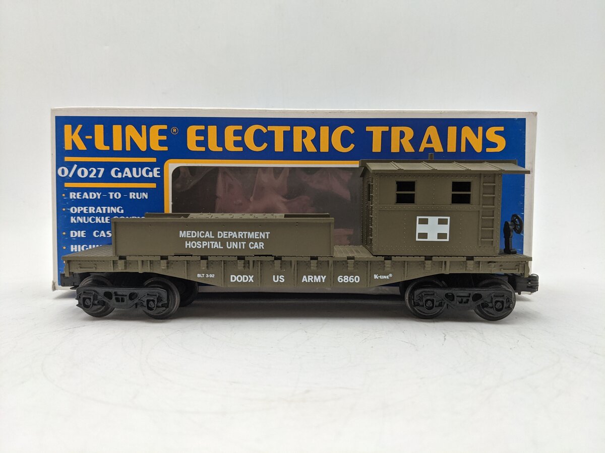 K-Line K6860 O Gauge Army Medical Department Work Caboose EX/Box