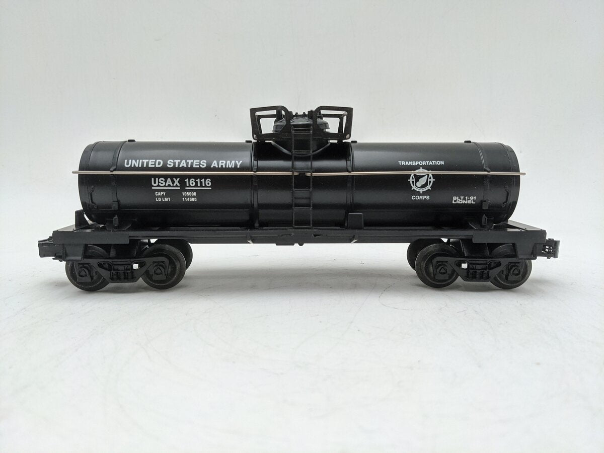Lionel 6-16116 O Gauge U.S. Army Transportation Corps Single Dome Tank Car VG/Box