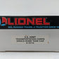 Lionel 6-16116 O Gauge U.S. Army Transportation Corps Single Dome Tank Car VG/Box