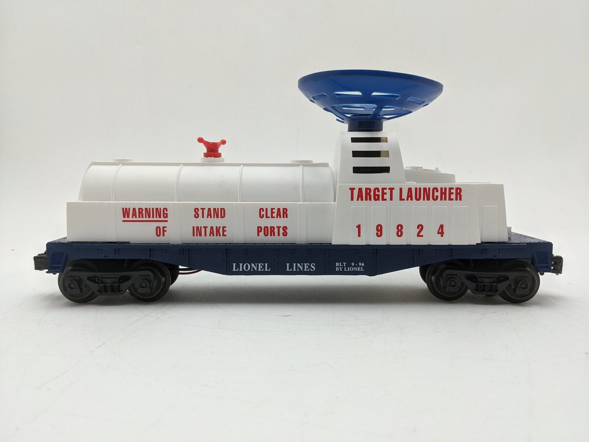 Lionel 6-19824 O Gauge U.S. Army Operating Target Launching Car EX