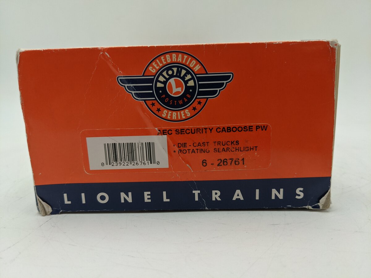 Lionel 6-26761 O Gauge AEC Security Caboose PWC #3535 EX/Box