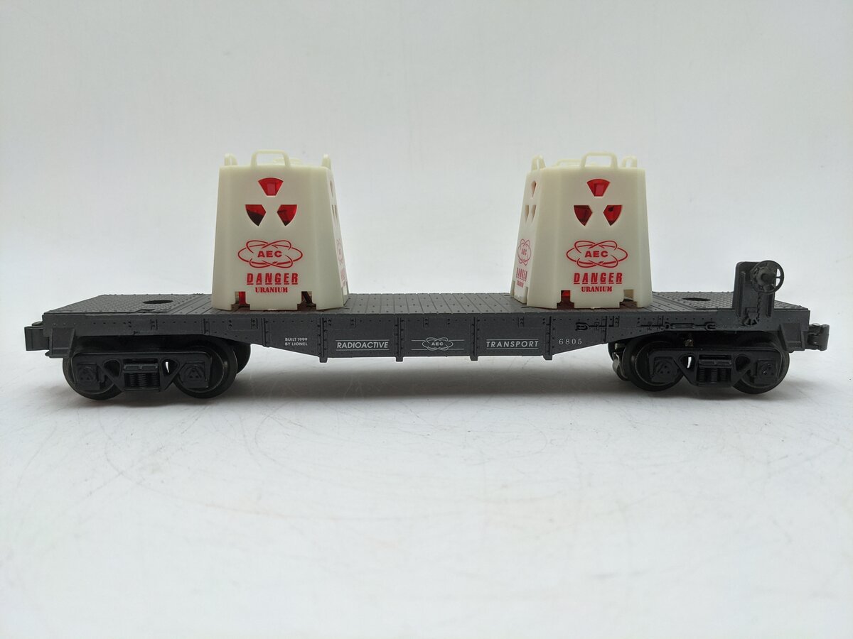 Lionel 6-36006 O Gauge AEC Flatcar #6805 with Uranium Load EX/Box