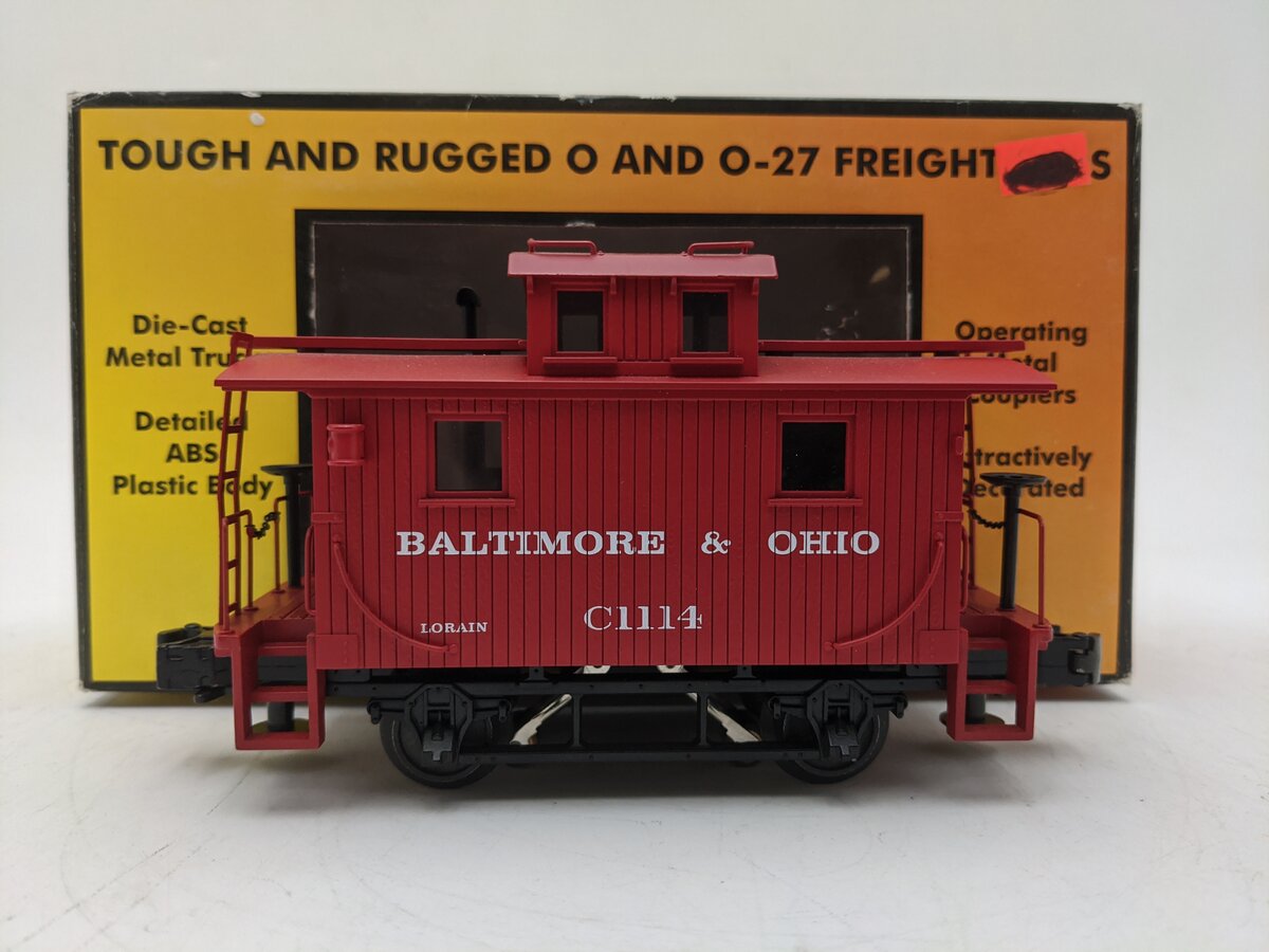 MTH 30-7728 O Gauge Baltimore & Ohio Bobber Caboose EX/Box