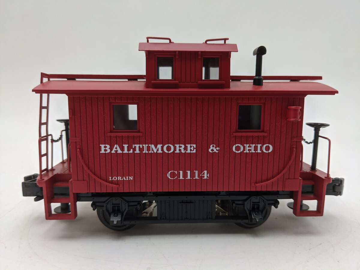 MTH 30-7728 O Gauge Baltimore & Ohio Bobber Caboose EX/Box