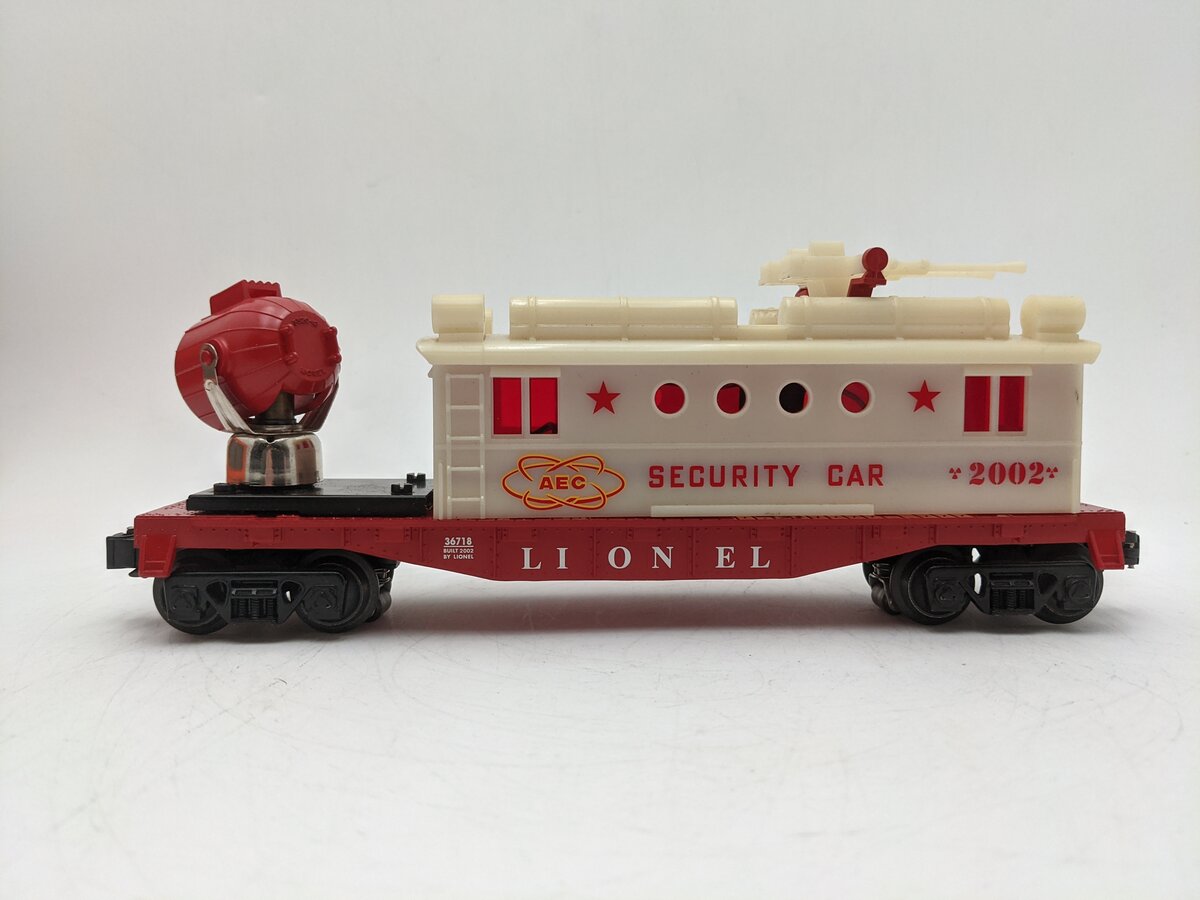 Lionel 6-36718 O Gauge AEC Security Operating Searchlight Caboose #2002 EX/Box