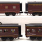 MTH 30-67061 O Norfolk & Western 60' Steamlined ABS Passenger Car Set (Set of 4) LN/Box