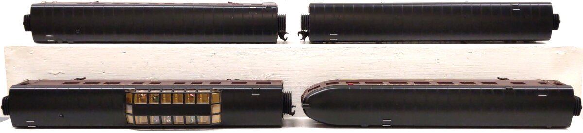 MTH 30-67061 O Norfolk & Western 60' Steamlined ABS Passenger Car Set (Set of 4) LN/Box