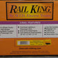 MTH 30-67061 O Norfolk & Western 60' Steamlined ABS Passenger Car Set (Set of 4) LN/Box