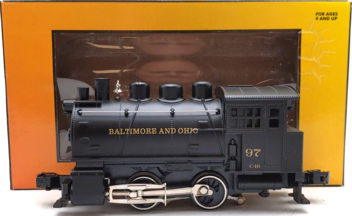 MTH 30-1290-0 Baltimore & Ohio 0-4-0 Dockside Steam Locomotive #97 LN/Box