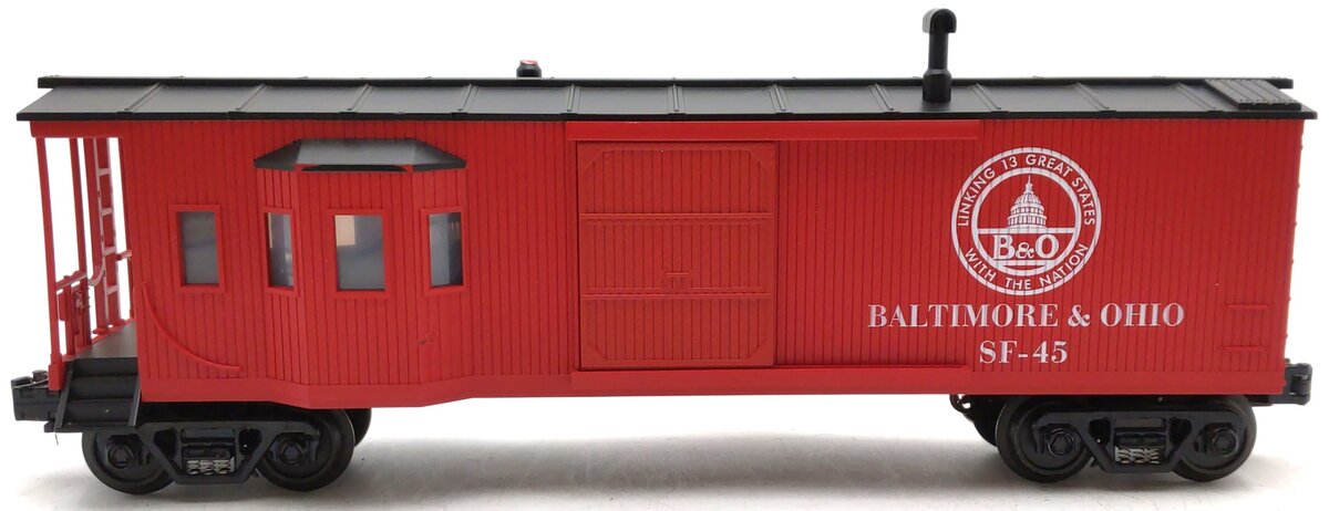 MTH O Gauge Baltimore & Ohio Work Caboose #SF-45 EX