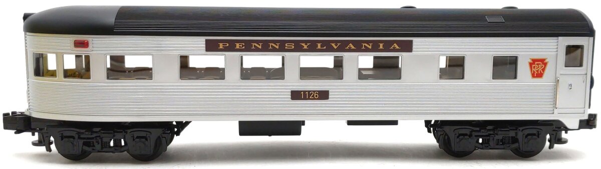MTH 30-6070S O Pennsylvania Streamlined Observation Car #1126 LN/Box