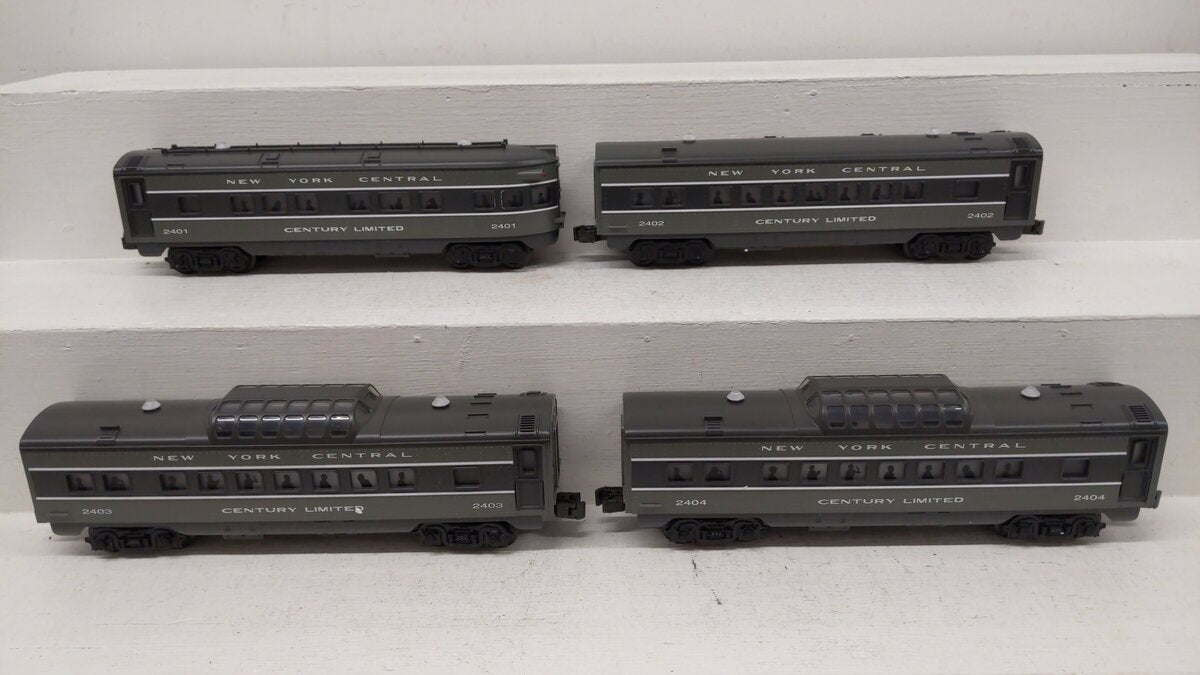 Williams STR-02712 O Gauge O-27 New York Central Streamliner (4 Car Set) EX/Box