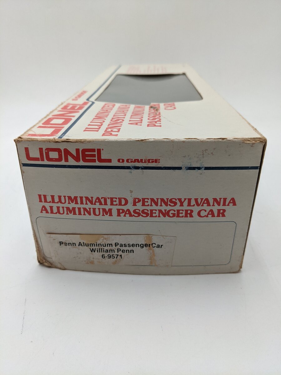 Lionel 6-9571 O Gauge Pennsylvania RR "William Penn" Aluminum Passenger Car EX/Box