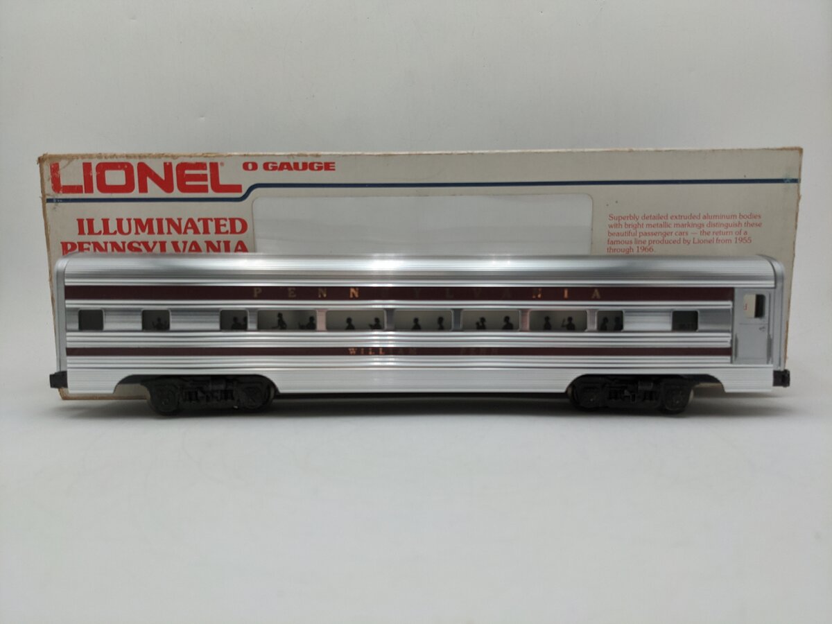 Lionel 6-9571 O Gauge Pennsylvania RR "William Penn" Aluminum Passenger Car EX/Box