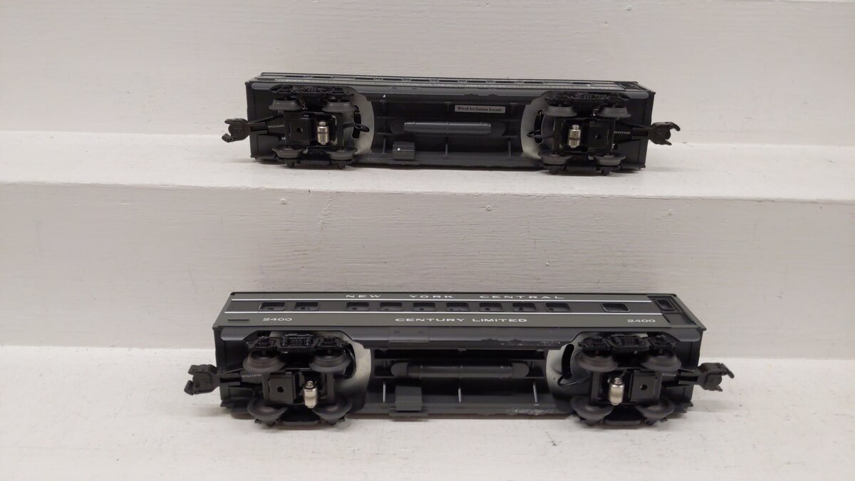 Williams 02712AO O Gauge New York Central 0-27 Streamliner 2 Car Add On EX/Box