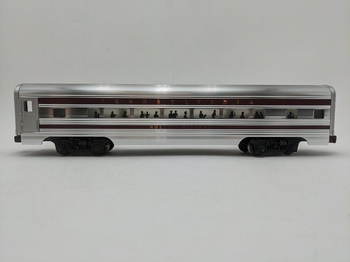 Lionel 6-9572 O Gauge Pennsylvania "Molly Pitcher" Aluminum Coach Passenger Car EX/Box